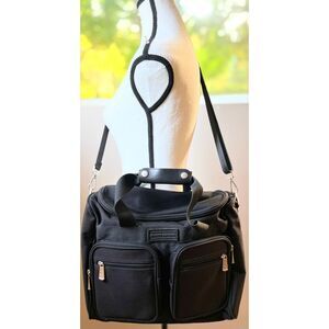 Eddie Bauer black nylon carry-on bag/weekend duffel